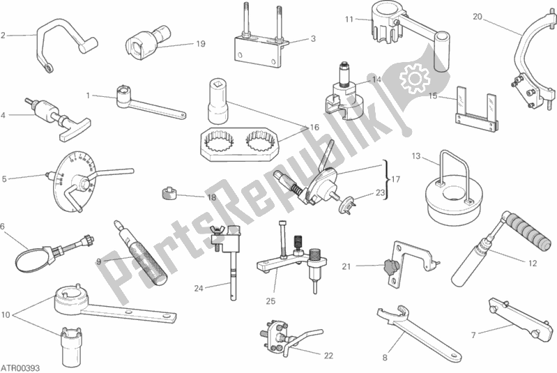 Wszystkie części do Narz? Dzia Serwisowe Warsztatu (silnik) Ducati Hypermotard 950 SP USA 2019